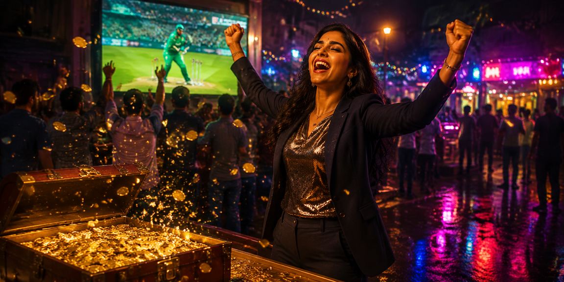কুমিল্লার রাতের বাজারে বসে মোবাইলে ক্রিকেট বেটিং করছেন একজন তরুণ