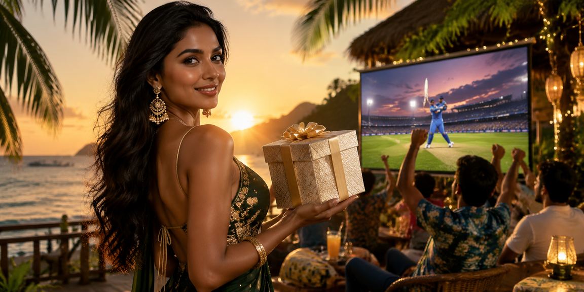 সেন্ট মার্টিন সৈকতে বসে ক্রিকেট বেটিং উপভোগ করছেন একজন ব্যবহারকারী